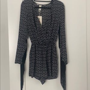 Coachella and H&M collab black and white romper